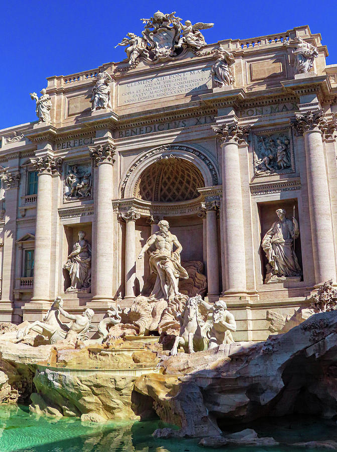 Trevi Fountain Photograph By Andrew Cottrill - Fine Art America