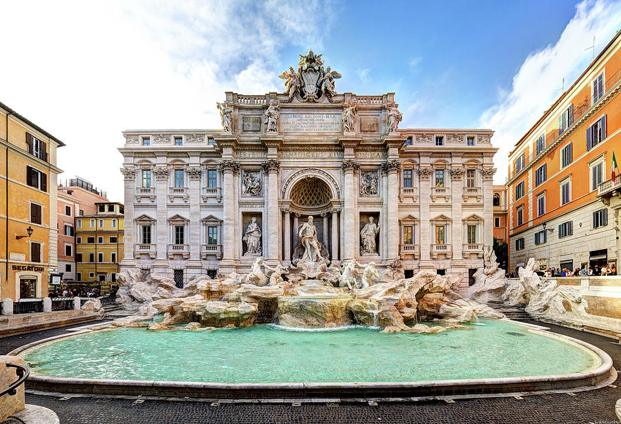 Trevi Fountain Rome Full Photograph by Weston Westmoreland