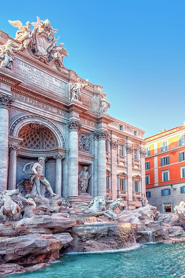 Architecture Photograph - Trevi by Manjik Pictures