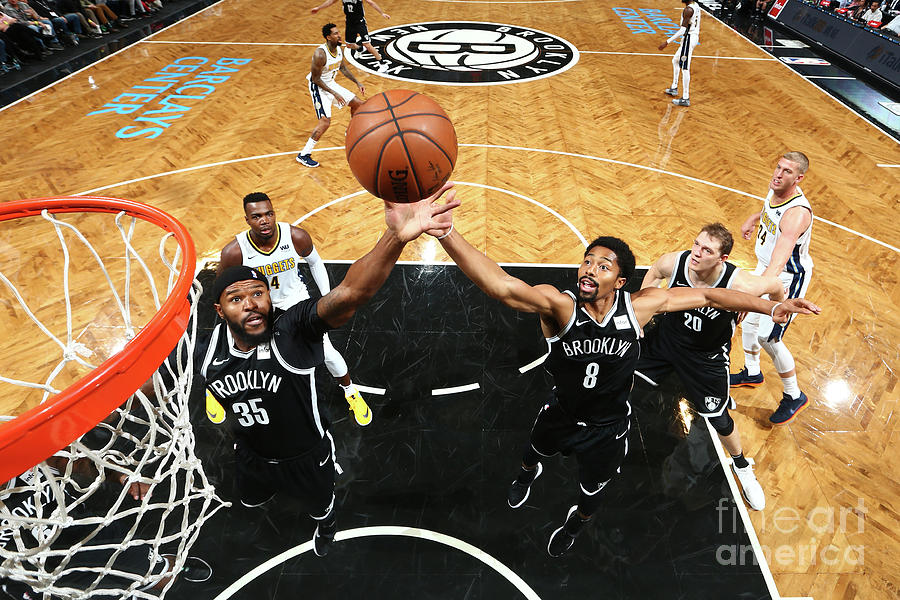 Trevor Booker and Spencer Dinwiddie Photograph by Nathaniel S. Butler