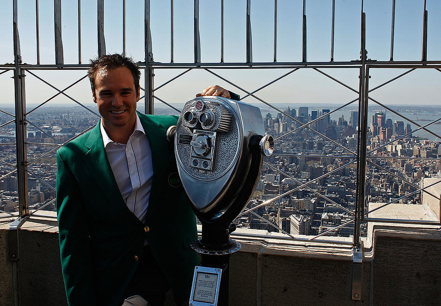 Trevor Immelman visits Empire State Building Photograph by Mike Ehrmann