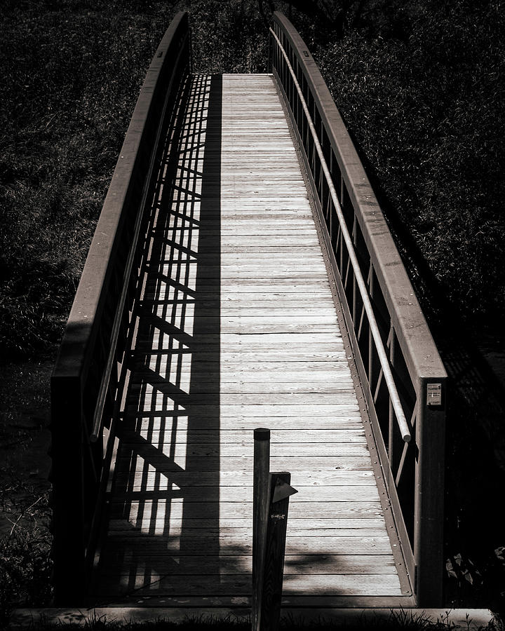 Trexler Border Trail Bridge Black and White Photograph by Jason Fink