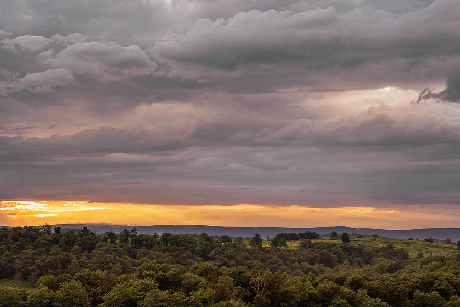 Trexler Nature Preserve Cloudscape Sunset July Photograph by Jason Fink