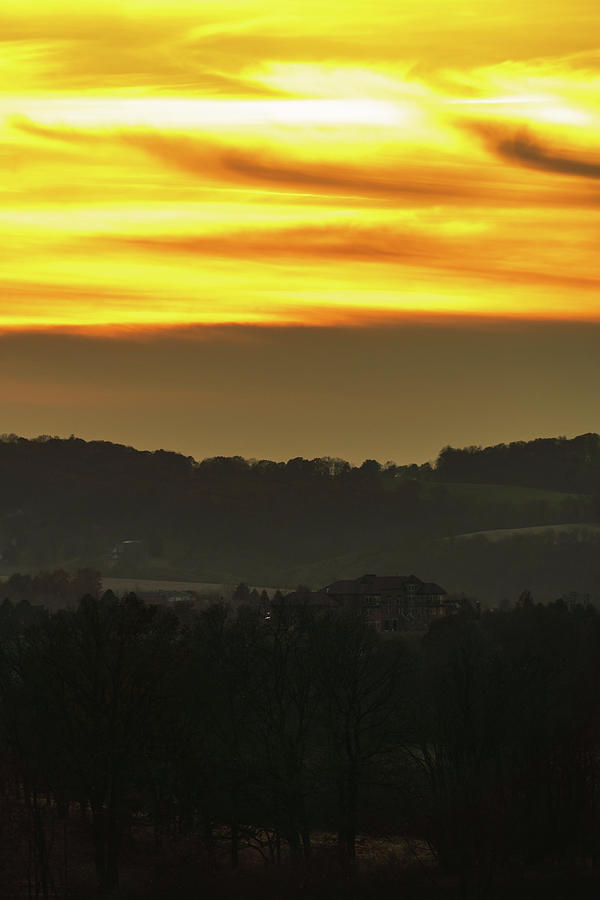 Trexler Nature Preserve Sunset November Layers Photograph by Jason Fink