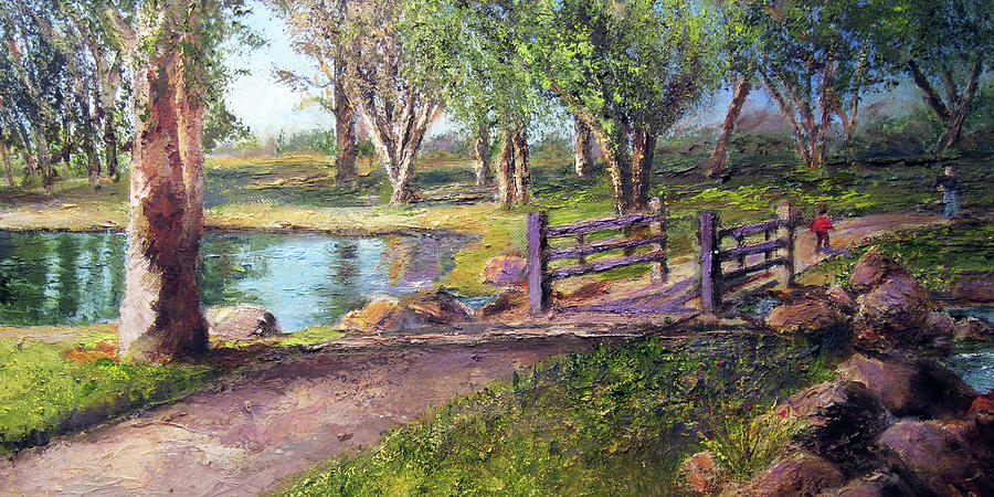 A Walk in the Park Painting by Mary Bridges