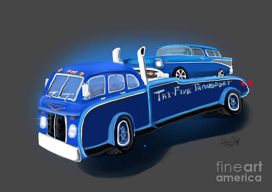 Tri-Five Transport Digital Art by Doug Gist