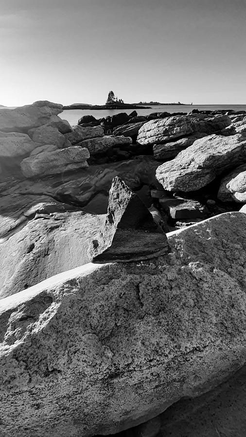 Triangle Rock at Ocean Point Photograph by Andrea Lowery - Fine Art America