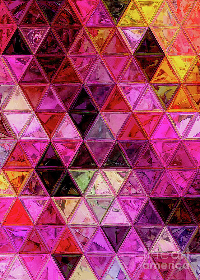 Triangles Art 11 #mosaic Digital Art