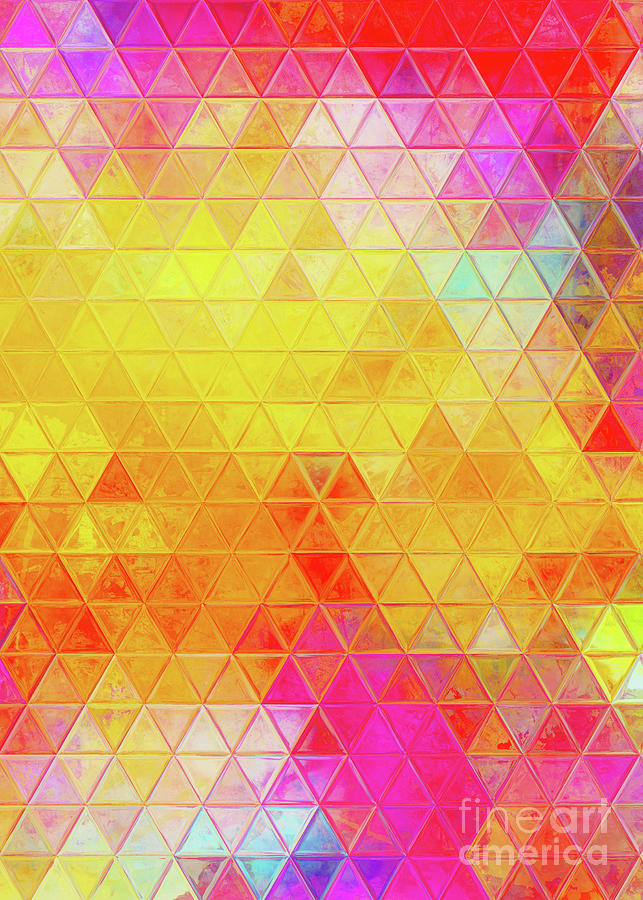 Triangles Art 12 #mosaic Digital Art