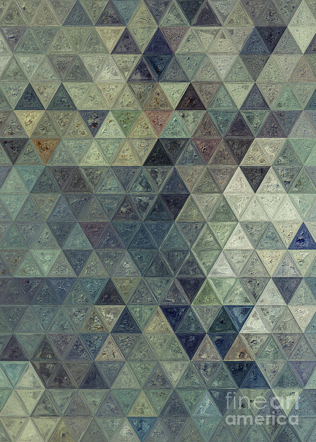 Triangles Art 18 #mosaic Digital Art by Justyna Jaszke JBJart