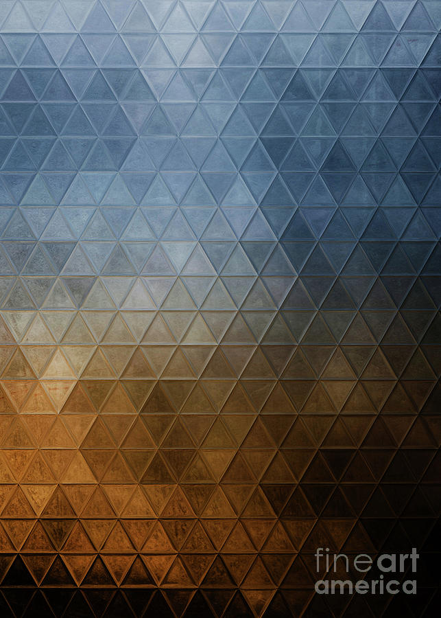 Triangles Art 22 #mosaic Digital Art by Justyna Jaszke JBJart