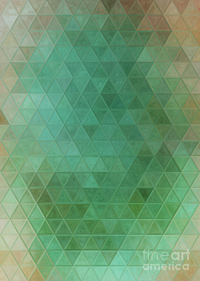 Triangles Art 24 #mosaic Digital Art by Justyna Jaszke JBJart