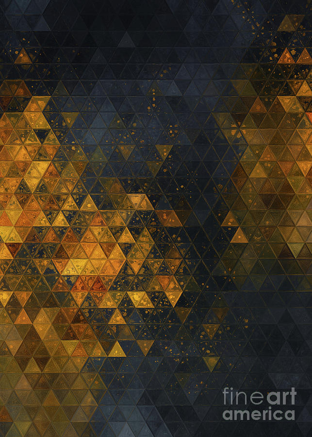 Triangles Art 25 #mosaic Digital Art by Justyna Jaszke JBJart