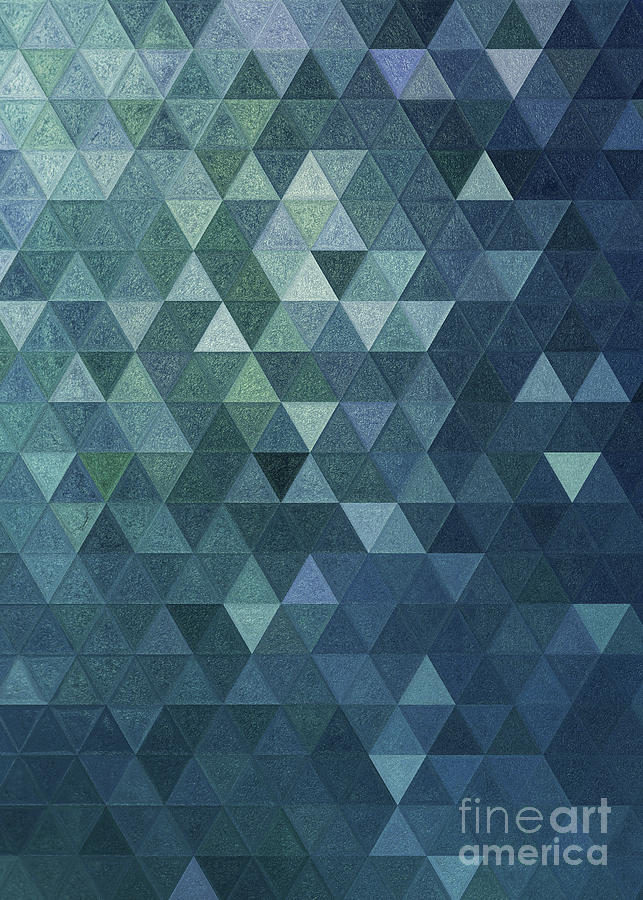 Triangles Art 28 #mosaic Digital Art by Justyna Jaszke JBJart