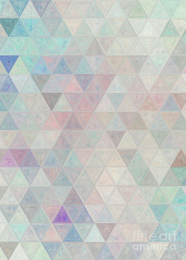 Triangles Art 30 #mosaic Digital Art by Justyna Jaszke JBJart
