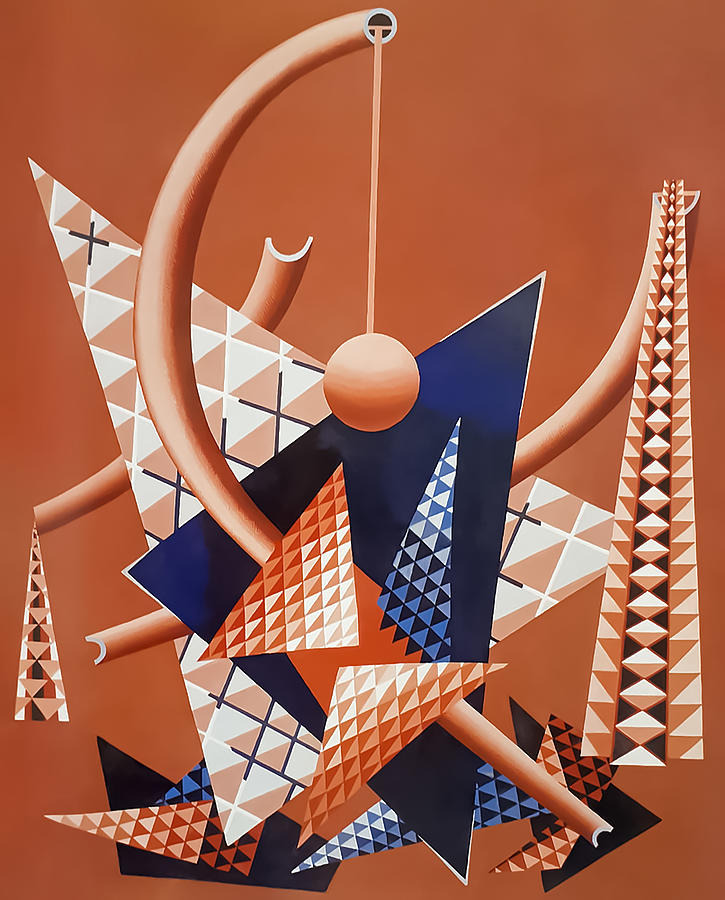Triangles By Edward Wadsworth Painting