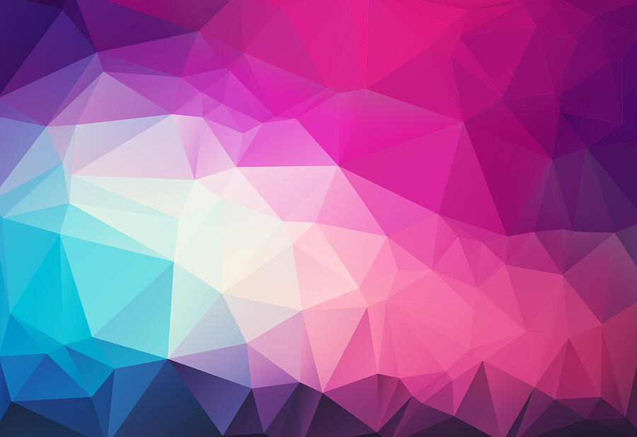 Triangular Abstract Magenta Background Photograph by Nevarpp