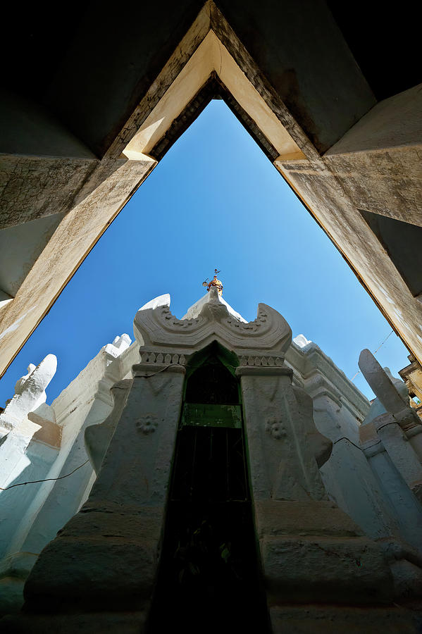 Triangular view of a Burmese temple Photograph by Lie Yim