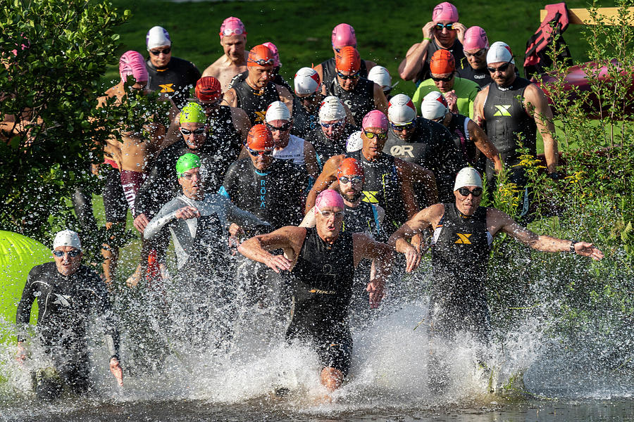 Triathlon swim start Photograph by PCN Photography - Pixels