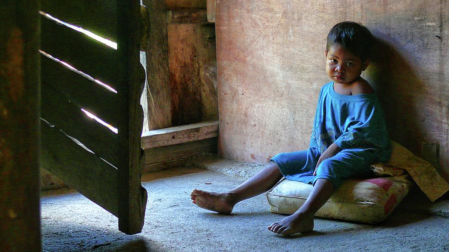 Tribal girl at the door Photograph by Robert Bociaga