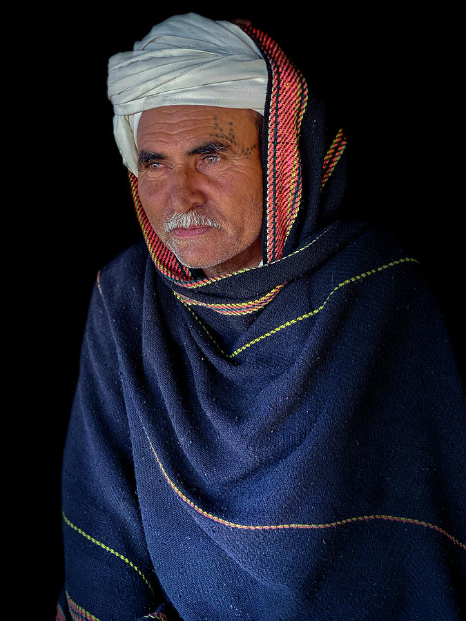 Tribal Gujarati man. Photograph by Usha Peddamatham