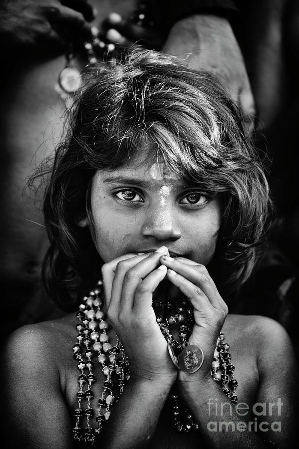 Tribal Indian Girl  Photograph by Tim Gainey