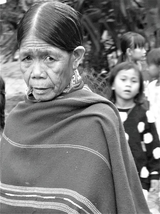 Tribal woman in shawl Photograph by Robert Bociaga