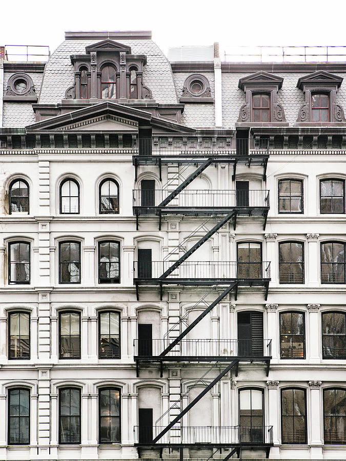 Tribeca Fire Escapes, New York City Photograph by Irene Suchocki