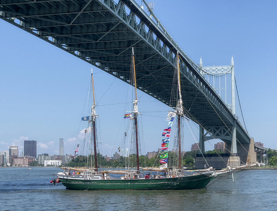 Triboro and Sailing Vessel Photograph by Cate Franklyn