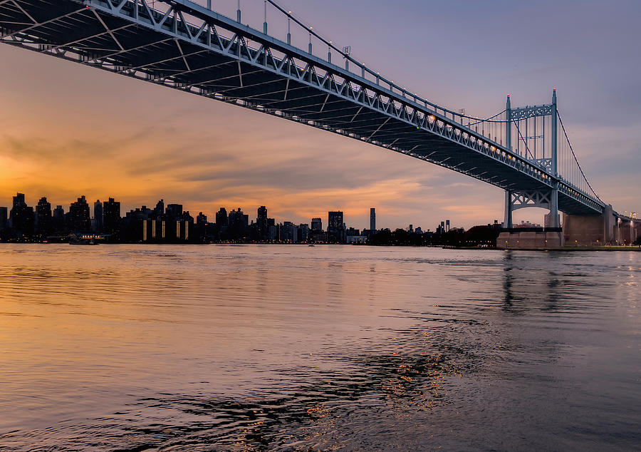 Triboro Bridge in Twilight Photograph by Cate Franklyn