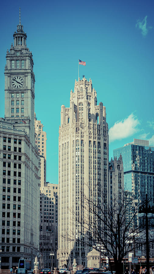 Tribune Building Chicago Photograph by Enzwell Designs - Pixels