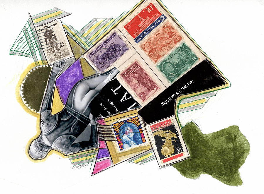 Tribute Stamps Mixed Media by Glen Ayers Tribute Stamps Mixed Media by Glen Ayers