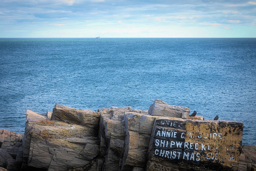 Tribute to Annie C Maguire Shipwreck of 1886 Photograph by Debra Martz