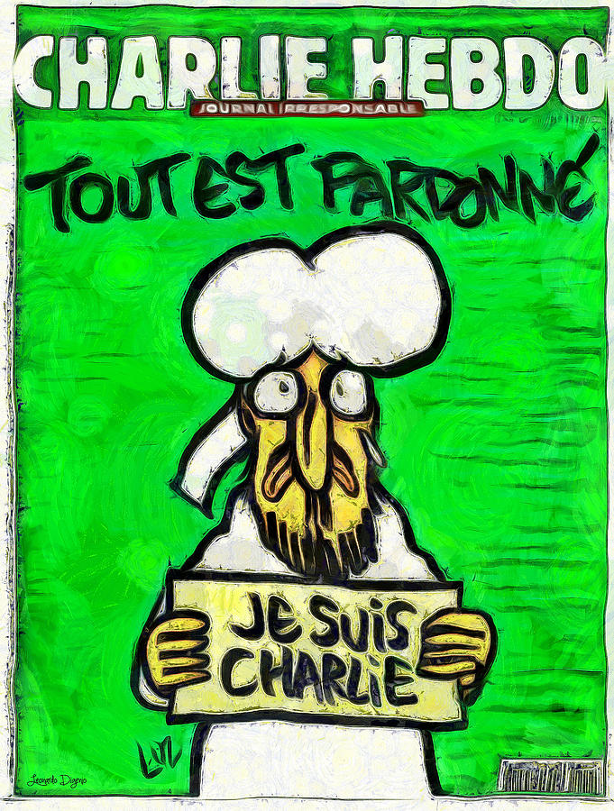 Tribute To Charlie Hebdo - PA2 Painting by Leonardo Digenio - Fine Art ...