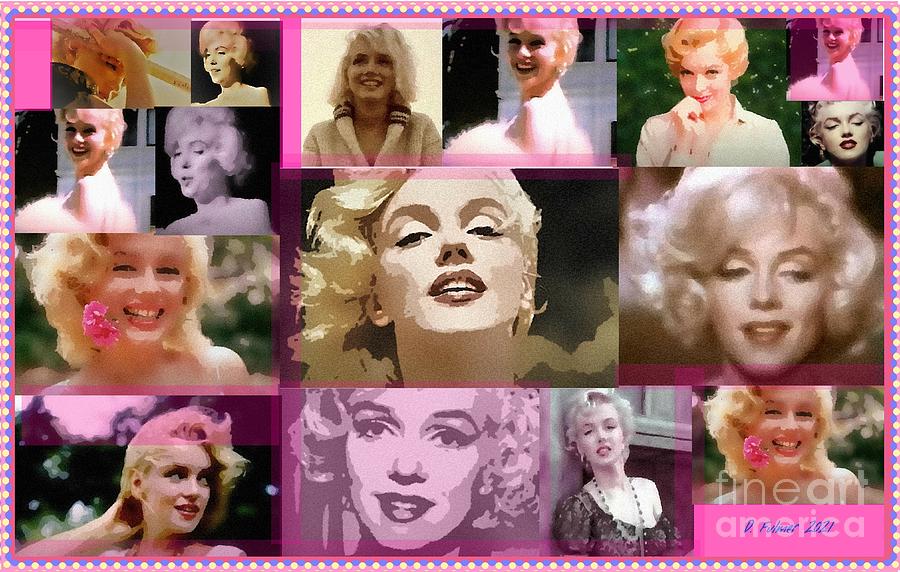 Tribute To Marilyn Monroe Mixed Media by Denise F Fulmer