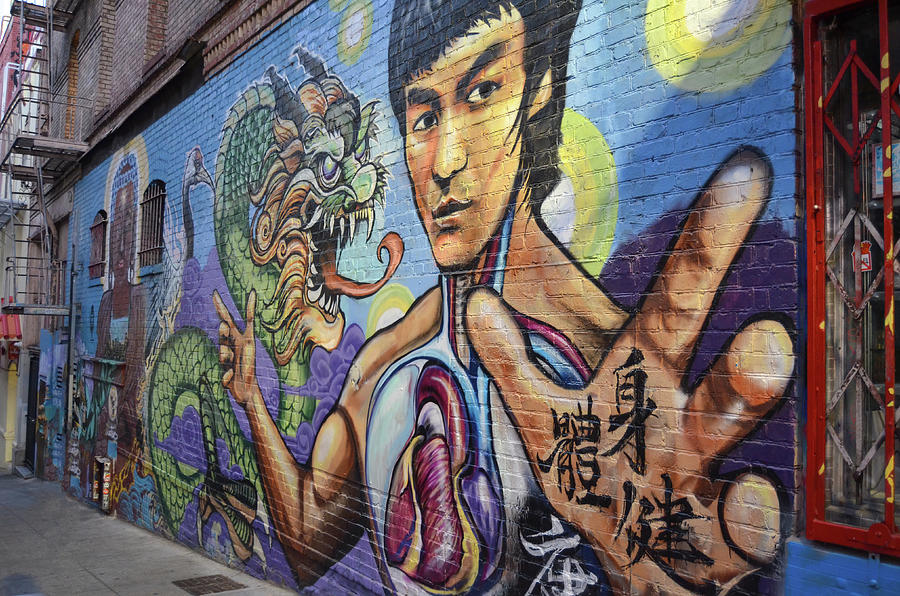 Tribute to San Francisco Hometown Hero Bruce Lee Photograph by Shawn OBrien