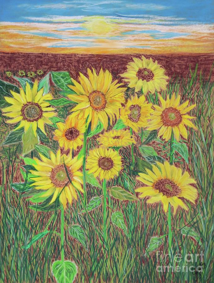 Sunflowers  Painting by Cybele Chaves