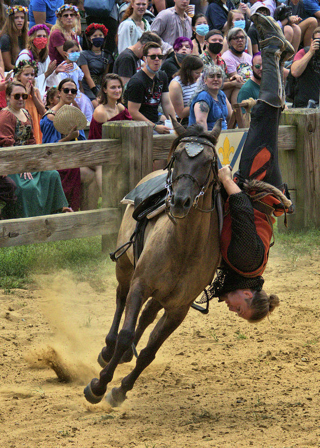 Trick horseback rider Photograph by James Mayo - Fine Art America