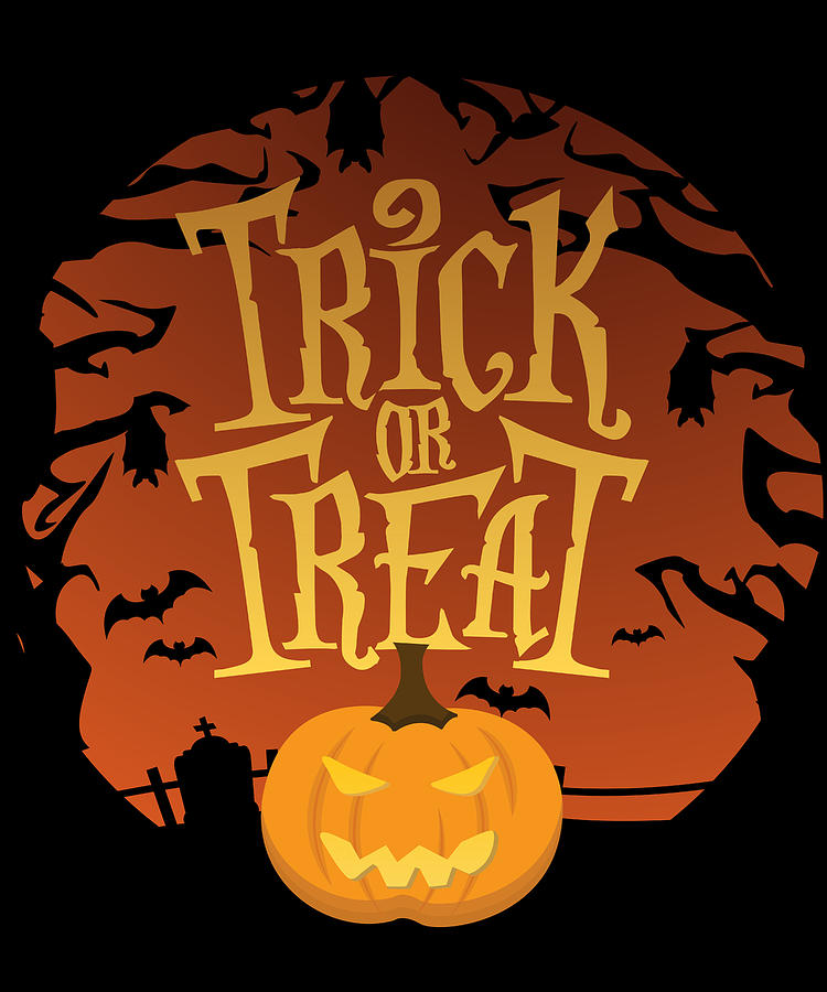 Trick Or Treat Halloween Digital Art by Flippin Sweet Gear