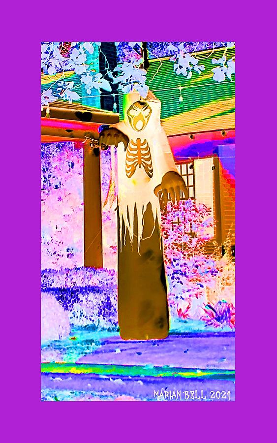 Tricksters Beware  - Glowing Eerie Spook Digital Art by Marian Bell