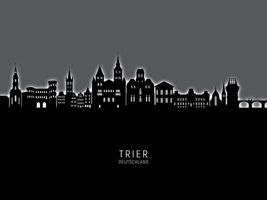 Trier Germany Skyline #27 Digital Art by Michael Tompsett