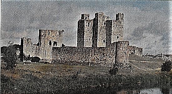 TRIM  Anglo Norman  Castle Painting by Val Byrne