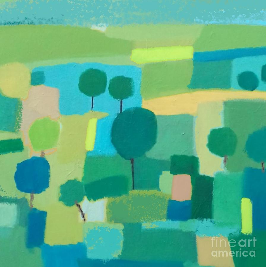 Trinity Bellwoods - abstract landscape  Painting by Vesna Antic