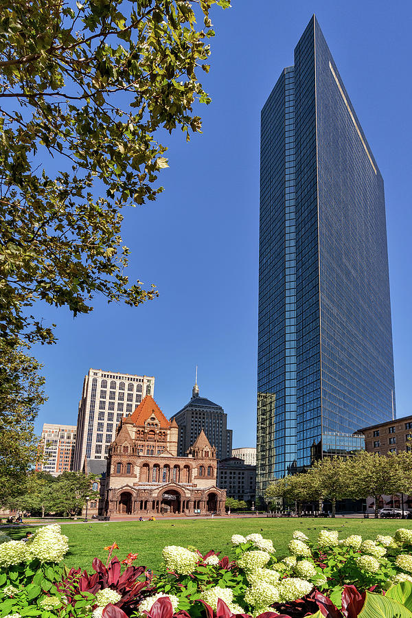 Boston Photograph - Trinity Church and Hancock Tower by Rick Berk