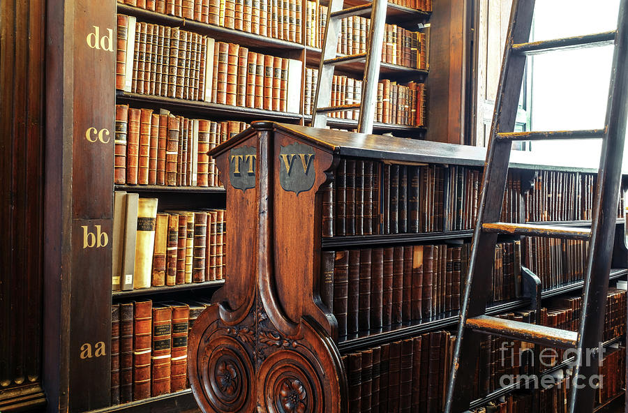 Trinity College Library Books in Dublin Photograph by John Rizzuto