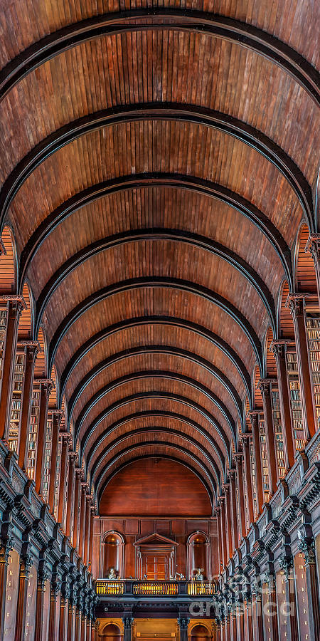 Trinity college library Dublin Triptych part 2 Photograph by Delphimages Photo Creations