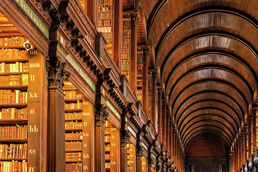 Trinity College Library Long Room Photograph by Carolyn Derstine