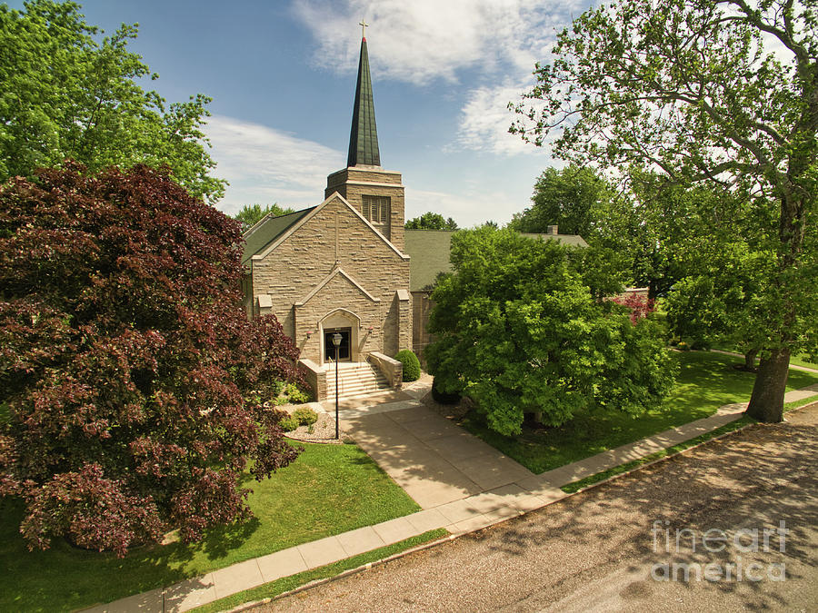 Trinity Lutheran Church in Golden, IL Photograph by Robert Turek Fine Art Photography