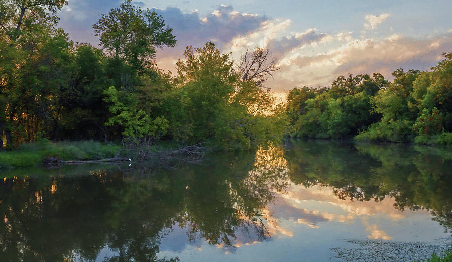 Trinity River Reflections Photograph by Joan Carroll