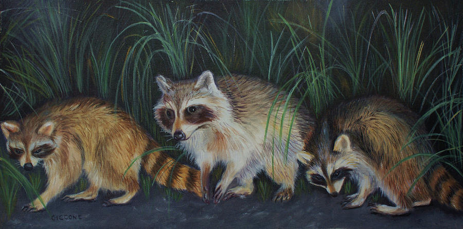Trio of Bandits Painting by Jill Ciccone Pike